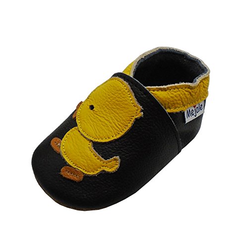 Mejale Baby Shoes Soft Sole Leather Crawling Moccasins Cartoon Star Infant Toddler First Walker Slippers