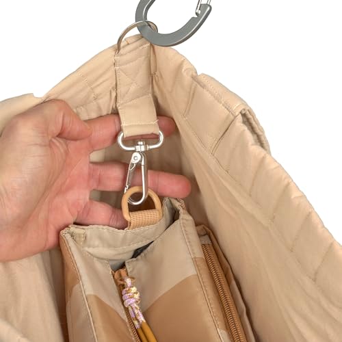 LÄSsig Borsa Fasciatoio Shopper Con Attacco Per Carrozzina/Casual Mix Shopper Cotton Beige - 2