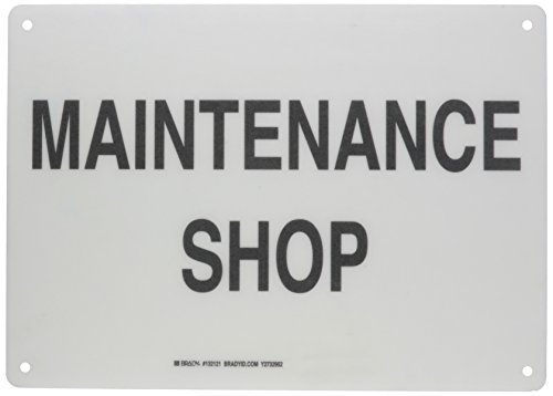 Panneau de porte 25,4x35,6 cm Brady noir et blanc à fort contraste