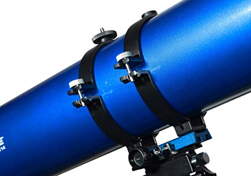 Meade Instruments – Polaris 114mm Aperture, Portable Backyard Reflecting Stargazing Astronomy Telescope for Beginners –Stable German Equatorial (GEM) Manual Mount – View the Moon, Planets & Stars, One Size, Blue - Thumbnail 6