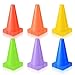 Yuanan 30PCS Agility Cones, Basketball Cones 9 Inch Plastic Cone Soccer Agility Training Sport Traffic for Sports Plastic Small Trainings Cone Set for Soccer Football Basketball Practice Drills