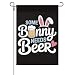 Some Bunny Needs Beer Easter Funny Flags For Living Room Hilarious Banner For Rustic