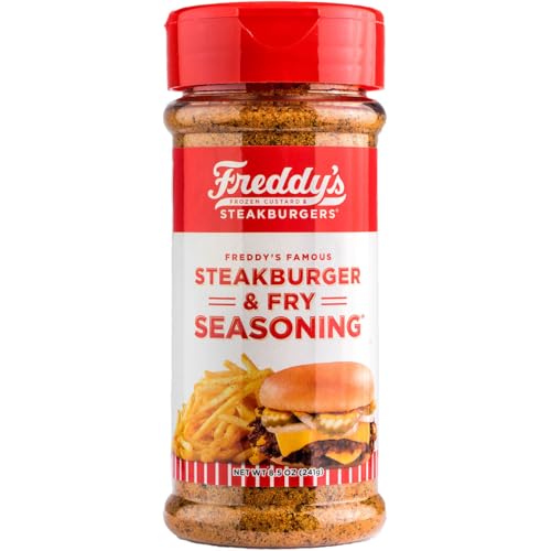rusepin Freddy's Steakhouse Famous Steakburger and Fry Seasoning 8.5 Oz