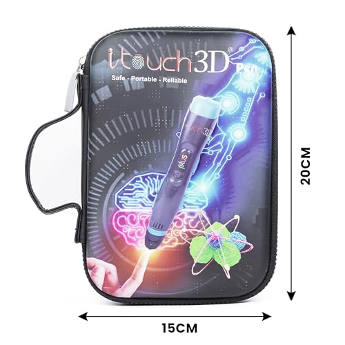 Image of WOL 3D Cartoon Printed Pencil Case with Compartments | Large Capacity Stationery Organizer Zipper Pouch, Water-Resistant Pen Holder for Girls, Boys, Kids, School, Travel & Office Use - Black