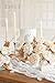 Ling's moment Artificial Flowers 25Pcs Cream Roses Decor w/Stems,3