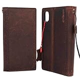 Genuine Leather Case for iPhone Xs max Book Wallet Handmade Cover Luxury Cards Slots Rubber Holder Strap Vintage Classic DavisCase pro xsmax