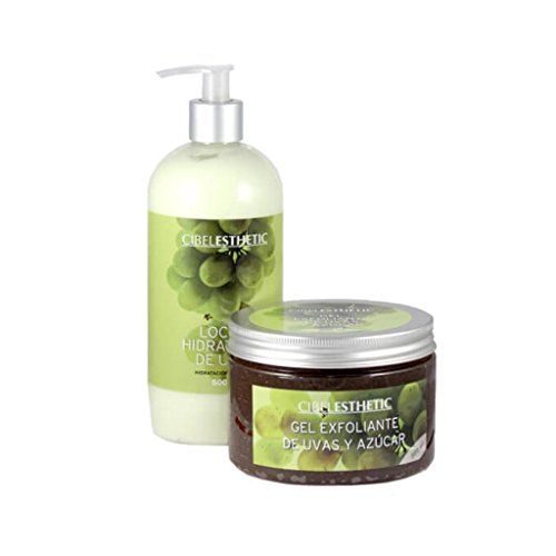 Cibelesthetic - Pack Manicura y Pedicura Loción Hidratante + Gel Exfoliante de pies y manos - 500ml. UVA (Uva) Cover