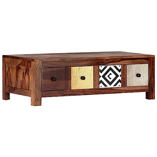 Homgoday Table basse moderne pour salon, chambre à coucher, bureau, 90 x 50 x 30 cm, bois massif...