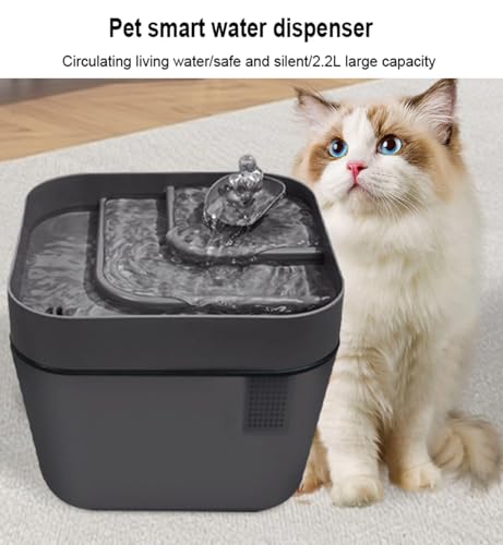 Fuente de agua automática para gatos 2.2L miniatura 4