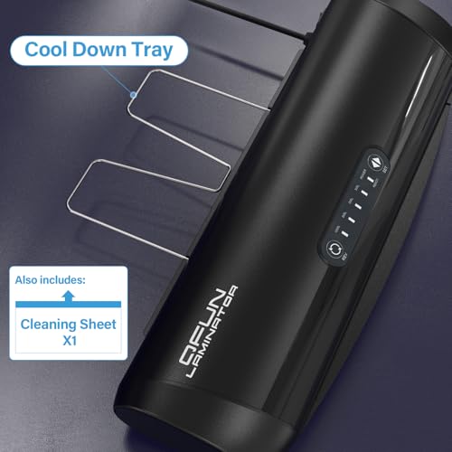 3-10 Mil Commercial Laminator Machine with Laminating Sheets, 4-Roller Jam-Free Thermal Laminator Machine 11x17, Fast Warm-up 13 Inch Laminating Machine, Hot Lamination Machine for Office School Home