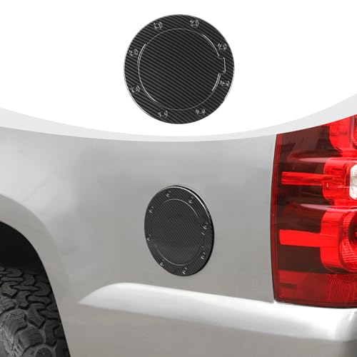 Bouchon de réservoir en fibre de carbone style luxe pour Chevy Silverado 1999-2006