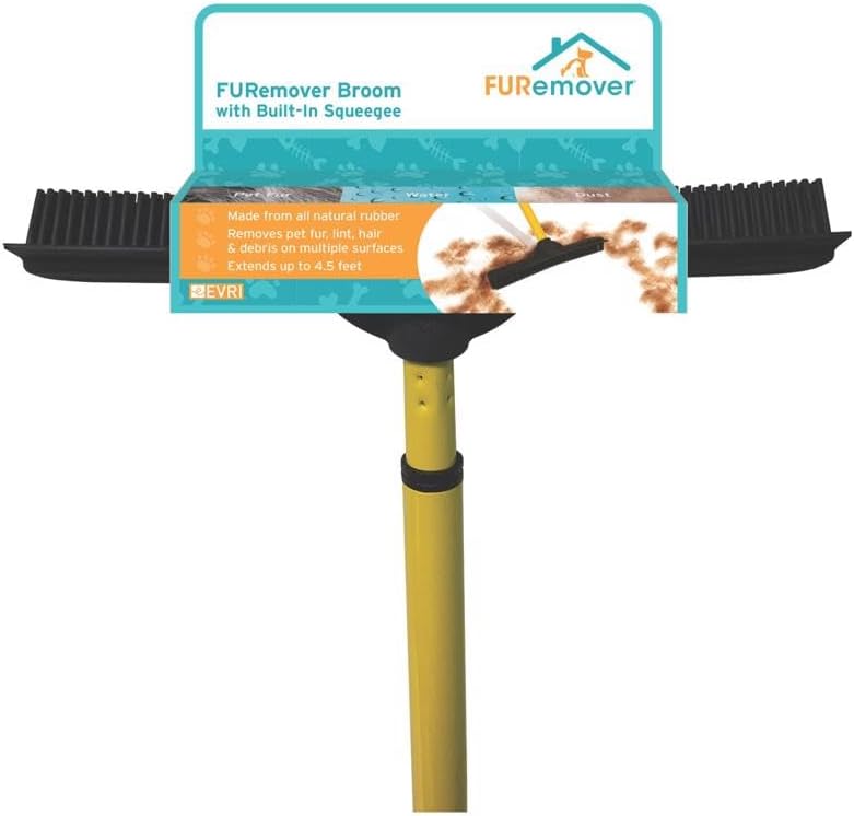 Furemover 12 in. W Rubber Broom - Total Qty: 6