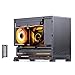 JONSBO D32 PRO Micro-ATX PC Case,High Compatibility Mini Desktop Case,A/B Mode for MB, Support MATX Back-Connect/BTF MB,365mm GPU/240AIO/163mm Air Cooler,ATX/SFX PSU, USB3.2 PC Gaming case,Black