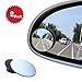 Produktbild Winkelspiegel, Beeway® Auto-Winkelspiegel Tote Winkel rund 360° rahmenlos, verstellbar selbstklebend, 2xPack