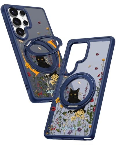 Coque Samsung S25 Ultra motif chat noir idéale pour charger en voiture