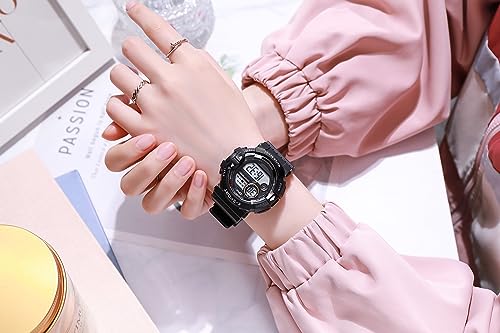 Gosasa Fashion Unisex Watch Sport Casual Watch Digital Multifunctional Big Face Alarm Stopwatch Date Week LED Light Wrist Watches for Women Men3