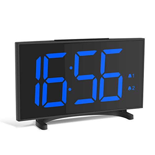YISSVIC Digital Alarm Clocks for Bedrooms 6.5 Inches LED Clock with Separate Snooze