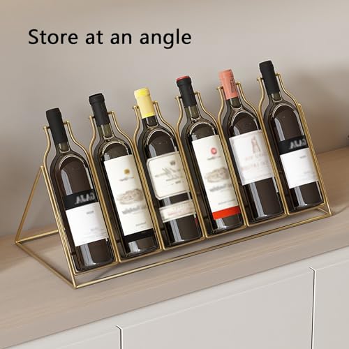 Casier à vin bureau métal simple élégant charge stable - 8