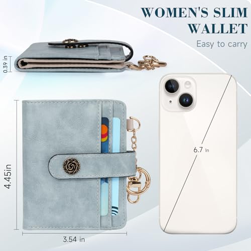 APHISON Small Wallet Women Rfid Blocking leather Slim Bifold Ladies Wallets with Credit Card Holder Zipper Coin Pocket2