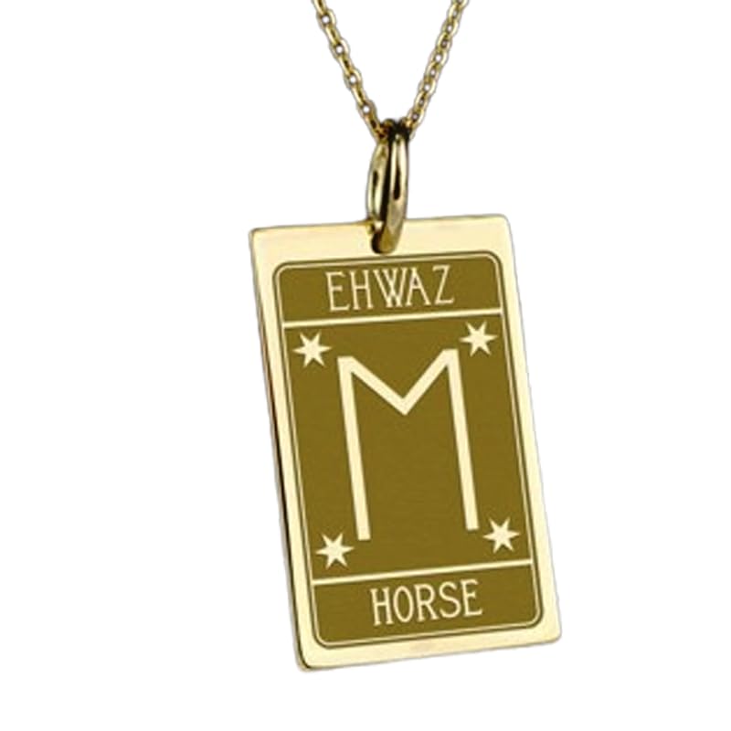 Collier Ehwaz argent 925 plaqué or fait main pour un style raffiné