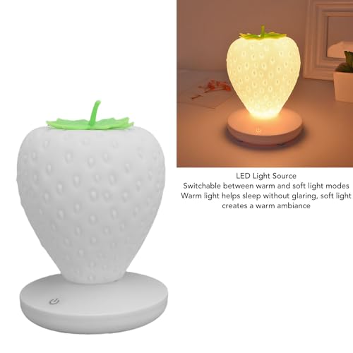 Lámpara de noche LED fresa de silicona recargable miniatura 2