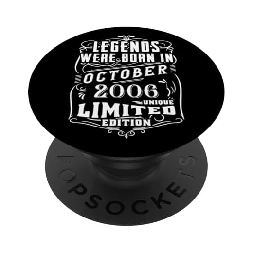 Cumpleaños Octubre 2006 Edición Limitada Regalo Used Vintage PopSockets PopGrip Intercambiable