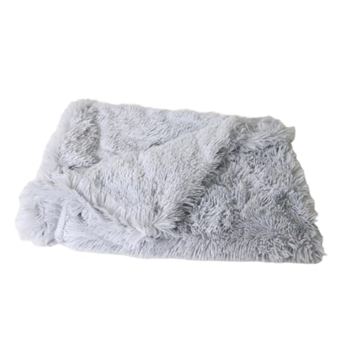 Homoyoyo Manta de Peluche Doble Capa para Mascotas Alfombra Suave y Transpirable para Perros y Gatos Cojín Cómodo y Ligero para Cama y Viaje Mediano
