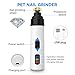 liucocotos Silent Groom Pro Dog Nail Grinder - Ultra Quiet Rechargeable Pet Nail Trimmer with LED Light, 2 Grinding Heads & Safety Guard for Small to Medium Dogs