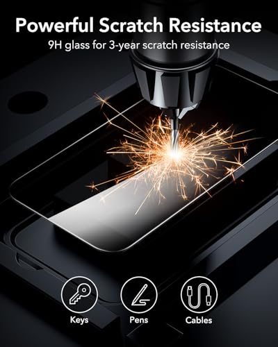 ESR 3 Pack for iPhone 16 Pro Max Privacy Tempered Glass, Anti-Spy Screen Protector Privacy Screen Guard with Easy Installation Tool, Micro-curved Edges, Case Friendly 8 41WgaXIh1yL