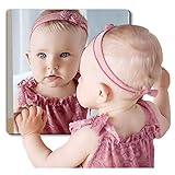 Shatterproof Mirror Kids,Full Length Mirror Tiles,Super Thick 1/8", 8"x8" Body Mirror Cheap,Unbreaka