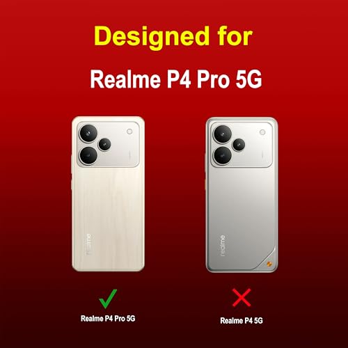 Image of Zapcase Back Case Cover for Realme P4 Pro 5G | Compatible for Realme P4 Pro 5G Back Cover | Liquid Silicon Magic Case with Camera Protection | Red