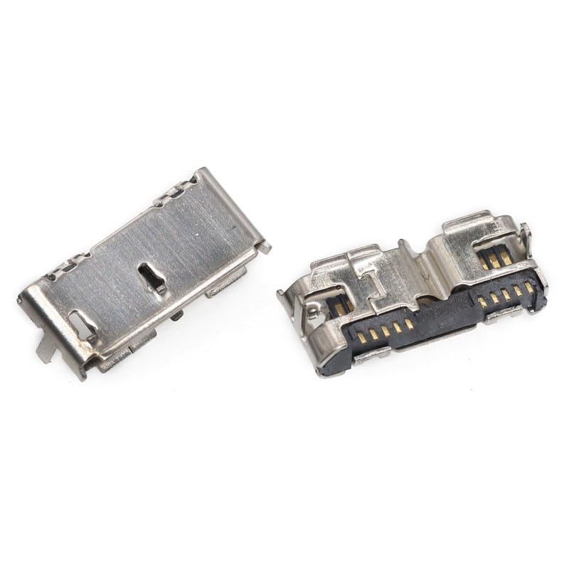 elpart 50 pcs/Lot Micro USB 3.0 Female Jack/Socket Connector DIP with Edge for Charging #elPart2337682