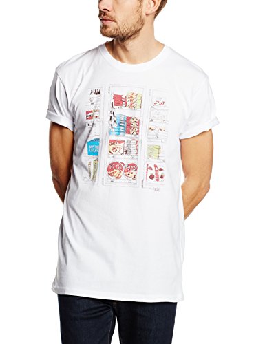 Revolution (RVLT) Herren Fre Collaboration Print T-Shirt Gr. Small, Weiß