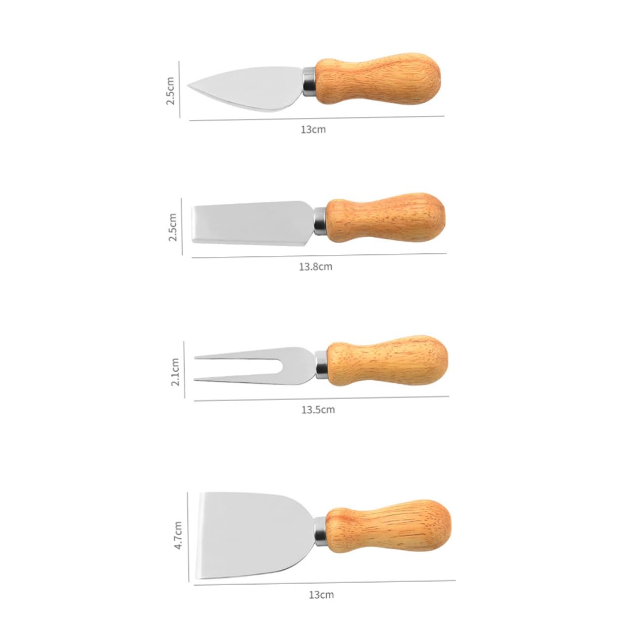 Cabilock Stainless Steel Cheese Knife Fork Set Cheese Slicer Wire Cooking Utensil Set