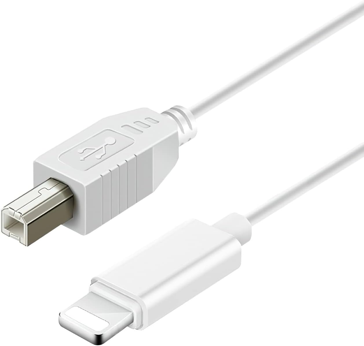 MIDI Cable USB Type B Adapter Converter for Digital Piano Keyboard Audio Interface Casio Hammer Yamaha Compatible with iOS System