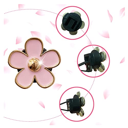 Flower Air Vent Clips 6 Pieces Cute Daisies Car Clips, Air Conditioning Outlet Clip Car Air Freshener Clip With Aromatherapy Block, Car Charm Air Vent Accessories For Girls Women #TOP4