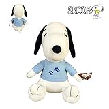 Snoopy Peanuts - Peluche Baby con Camiseta Azul 7'87'/20cm Calidad Extra Soft