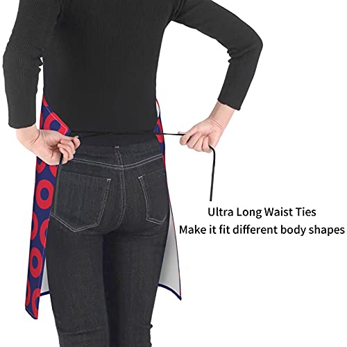 Donuts Chef Aprons With Pocket For Women And Men，Water Resistant With Adjustable Extra Long Ties For Kitchen Cooking Bib Grilling Bbq Baking Drawing Crafting Waiter #TOP3