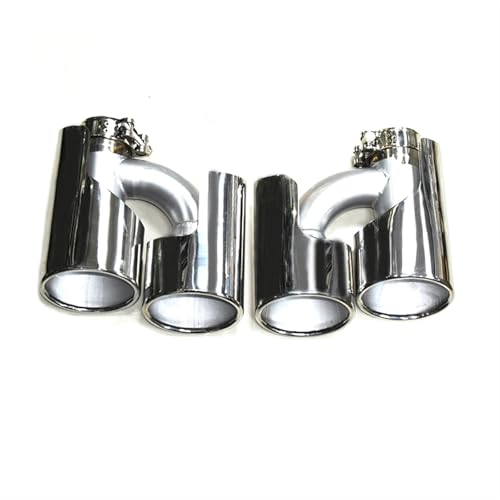 Puntas para escape Benz W164 ML300 ML500, silenciador elegante de acero inoxidable