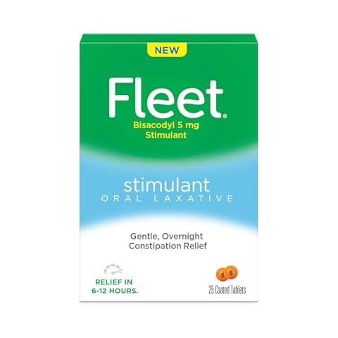 Fleet Laxative, Oral Laxative Stimulant, Overnight Constipation Relief, Laxative Tablets, 25 Count Cover