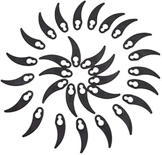Pack of 30 Plastic Cutting Lawnmower Blades Replacement for Grass Trimmer Mower Strimmer