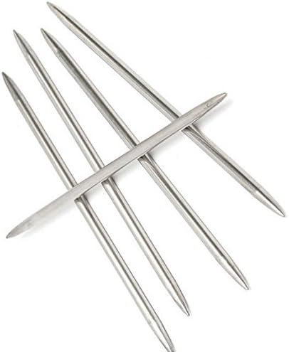 Miniatura 2 de Z-Color Juego de 55 agujas de tejer de acero inoxidable de doble punta de 7.9 pulgadas, 11 tamaños, 0.079in a 0.256in