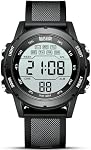 LN LENQIN Mens Watches Outdoor Multifunction Digital Watch for Men Daily Waterproof Alarm Calendar Mens Sports Wacth with Silicone Band