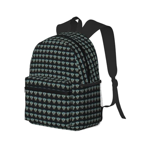 Sac à dos ordinateur portable avec imprimé papillon décontracté et léger