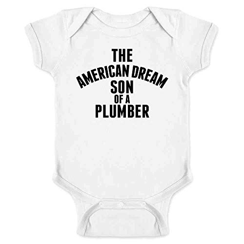 Image of Pop Threads The American Dream Son of a Plumber Infant Baby Boy Girl Bodysuit