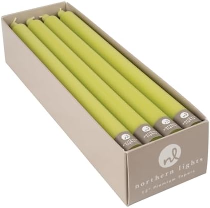 <h3>Chartreuse Taper Candles (Set of 12)</h3>