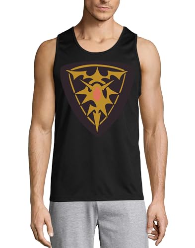 Camiseta sin mangas Anime 180 de algodón negro para hombre cómoda y ligera
