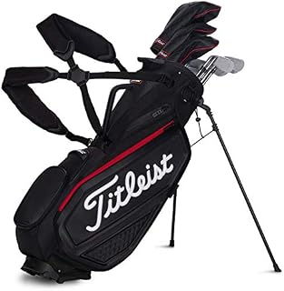 Titleist Premium Stand Golf Bag Black/Black/Red