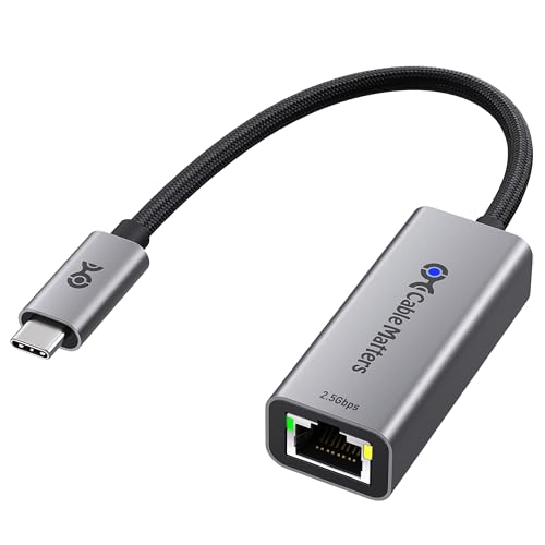Cable Matters USB C to 2.5Gb Ethernet Adapter, 2.5...