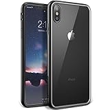 YOUMAKER Premium Crystal Clear Hybrid Case for iPhone Xs & iPhone X, Slim Fit Lightweight Bumper Scratch Resistant Shockproof Cover for New Apple iPhone Xs & iPhone X 5.8 inch - Black